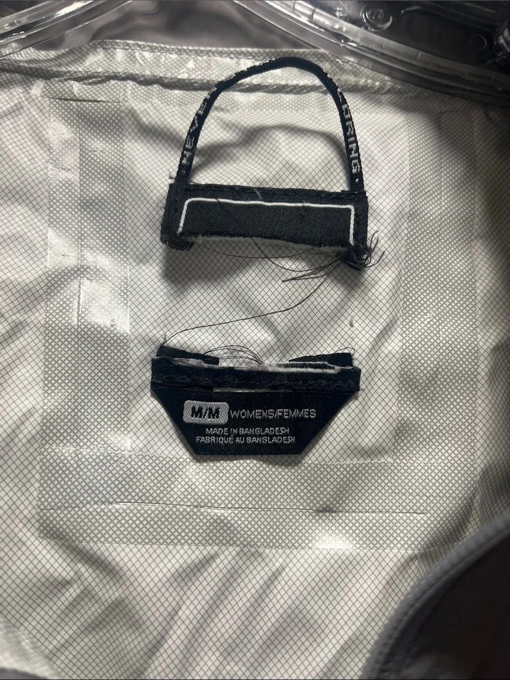 The North Face Light Gray women’s' Hooded Rain Jacket